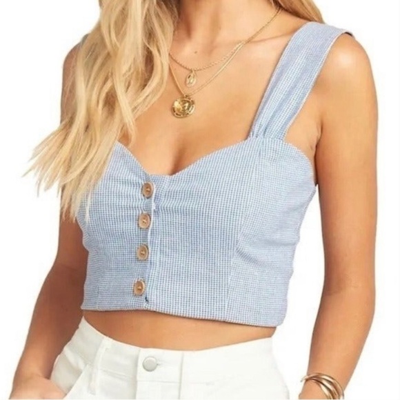 Show Me Your MuMu Blue And With Cropped Top - Picture 1 of 4
